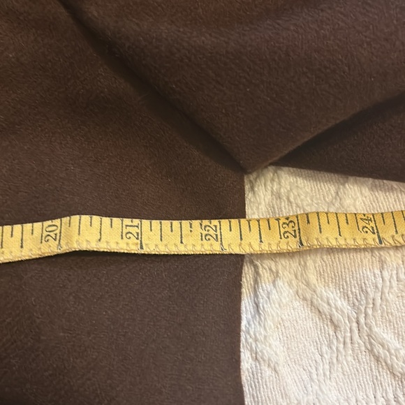 1990’s Requirements sz.12 chocolate brown lined 100% wool double breasted blazer - Picture 7 of 10